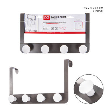 Dc - Gancio dietroporta metallo 4 posti