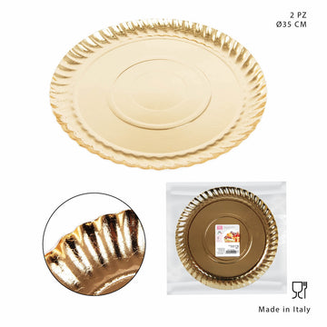 Dc Casa - Piatto Riccio Oro 35Cm 2Pz