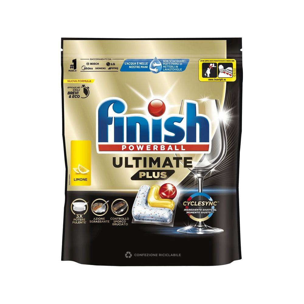 Finish Pastiglie Quantum Ultimate 16Pz Lemon
