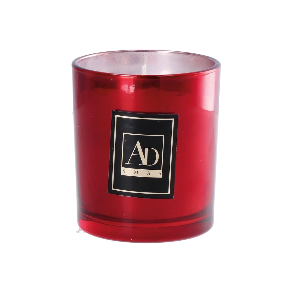 At Christmas Scented Candle Glass A2Colors Nat D9H10 random