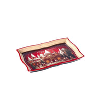 Ad Rectangular Plastic Tray Christmas 6 Decorations 35X23Xh2 cm
