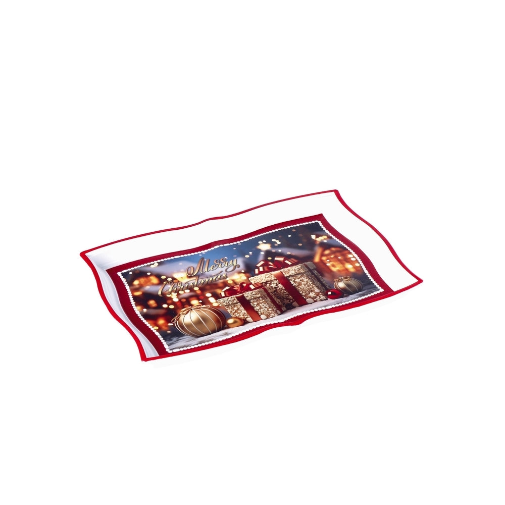Ad Rectangular Plastic Tray Christmas 6 Decorations 35X23Xh2 cm