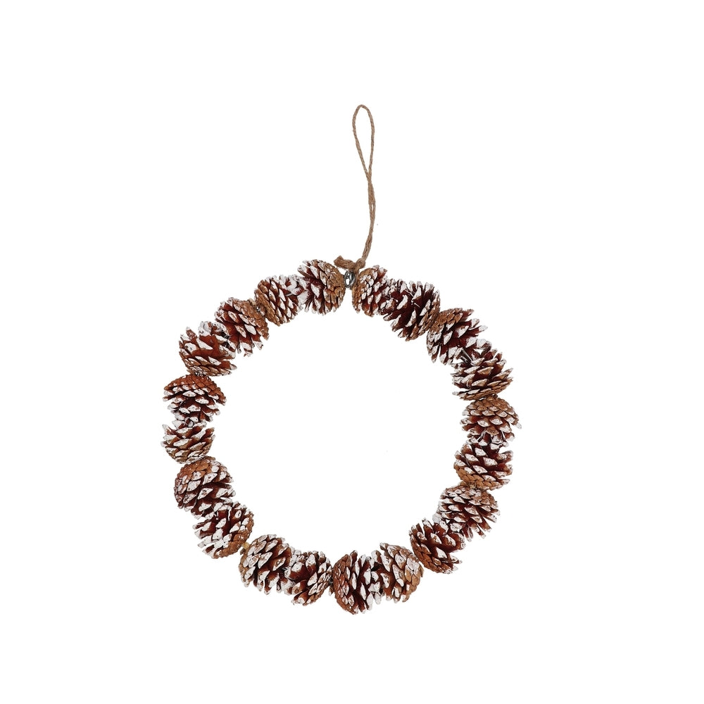 At Christmas Christmas Garland With Pine Cones Diam30