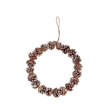 At Christmas Christmas Garland With Pine Cones Diam30