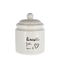 Ad - Ceramic Biscuit Jar 2 Decorations D15Xh20