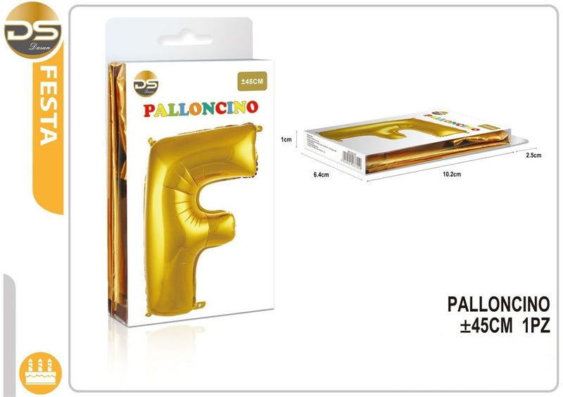 Dz - Party Balloon Gold Alphabet 45Cm