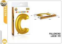 Dz - Party Balloon Gold Alphabet 45Cm