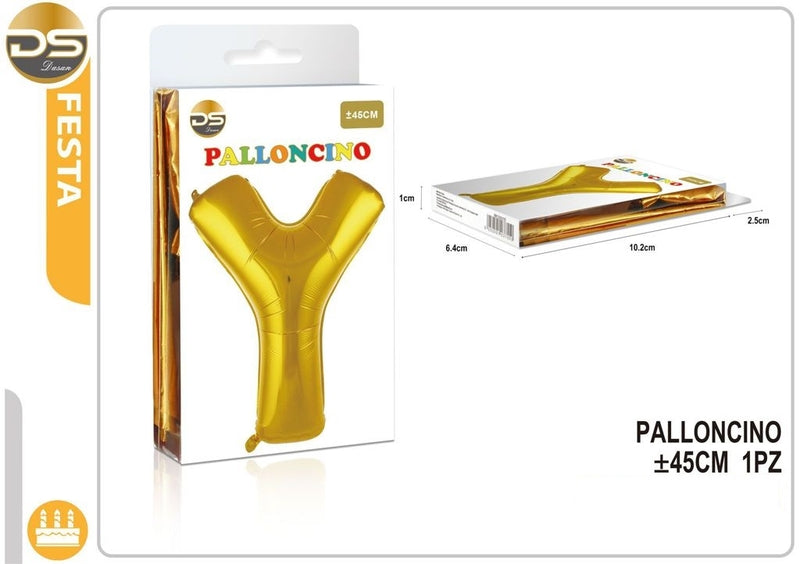 Dz - Party Balloon Gold Alphabet 45Cm