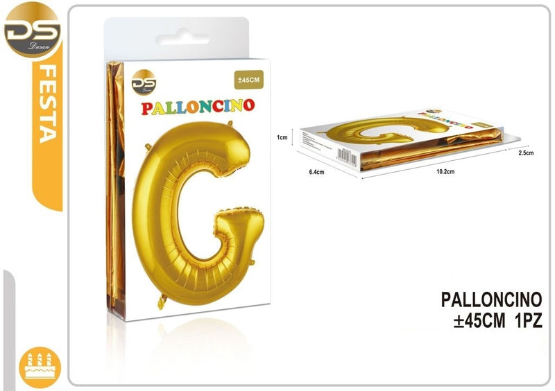 Dz - Party Balloon Gold Alphabet 45Cm