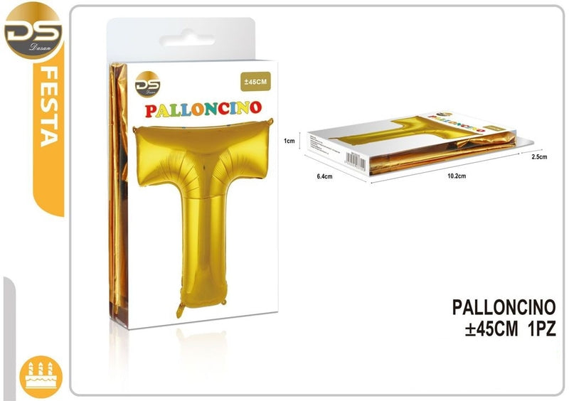 Dz - Party Balloon Gold Alphabet 45Cm