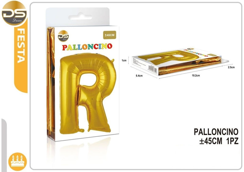 Dz - Party Balloon Gold Alphabet 45Cm