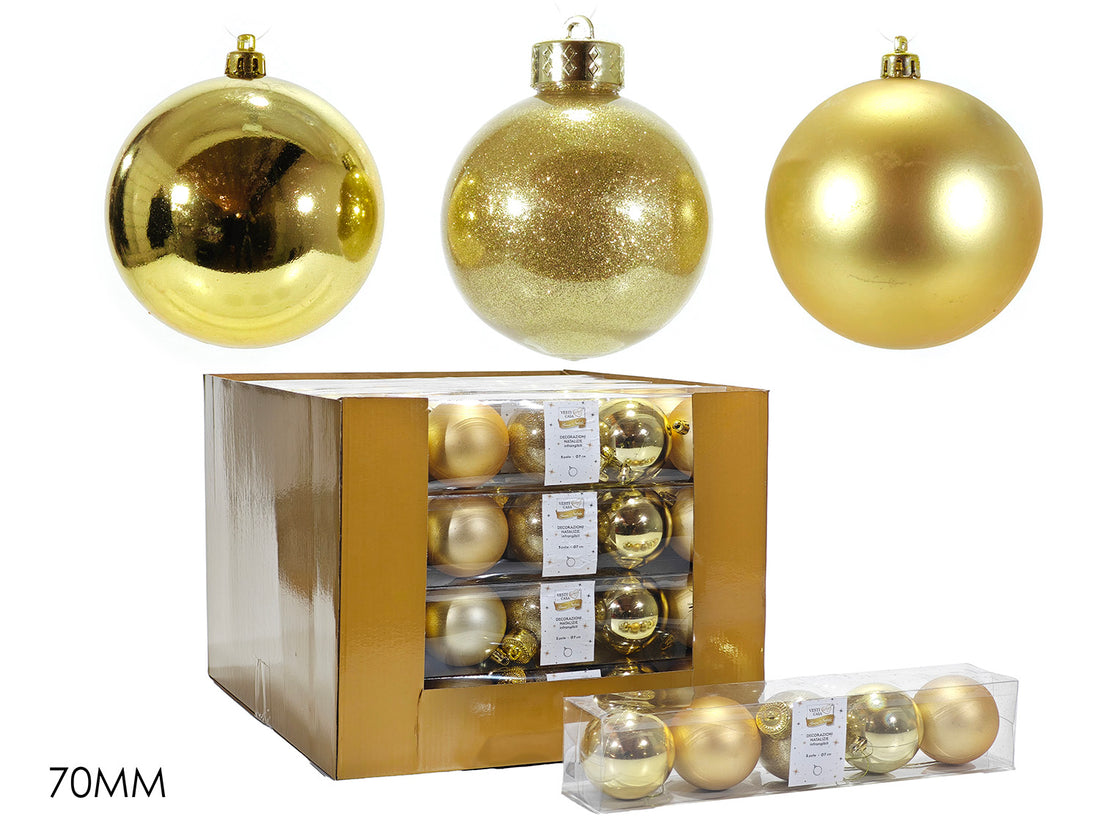 G.Natale Set 5 Palle 70 Mm Oro Mix