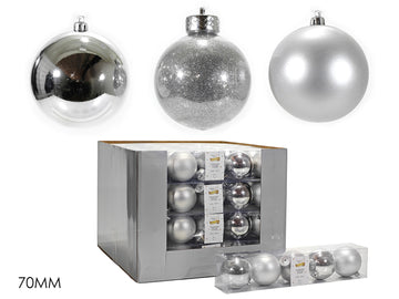 G.Natale Set 5 Palle 70 Mm Silver Mix