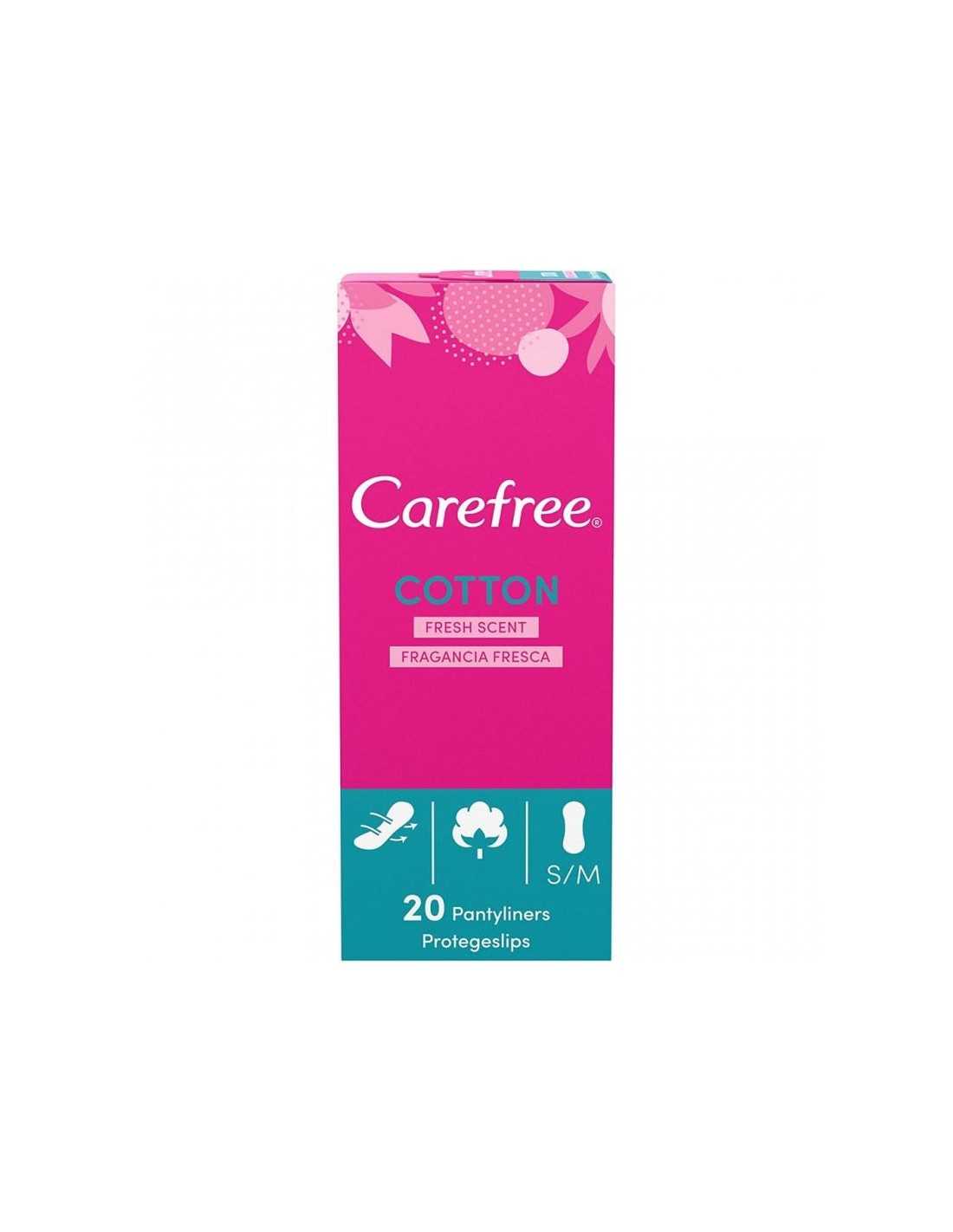 Carefree Cotton Panty Liners 20+4Pcs