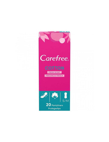 Carefree Cotton Panty Liners 20+4Pcs