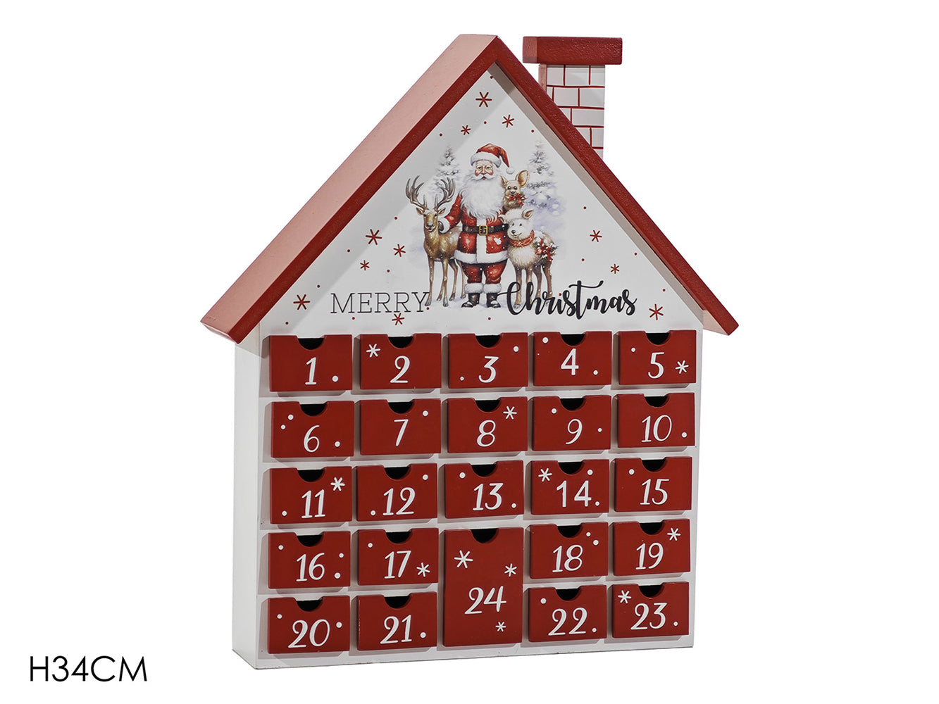G.Natale Calendario Avv. Casa Nat. H34Cm