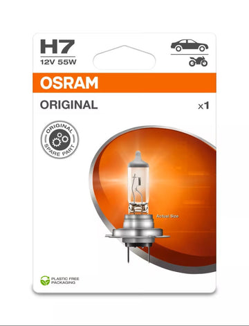 OSRAM CP.LAMPADE H7 12V 55W ORIGINAL   LINE PX26D SCATOLA