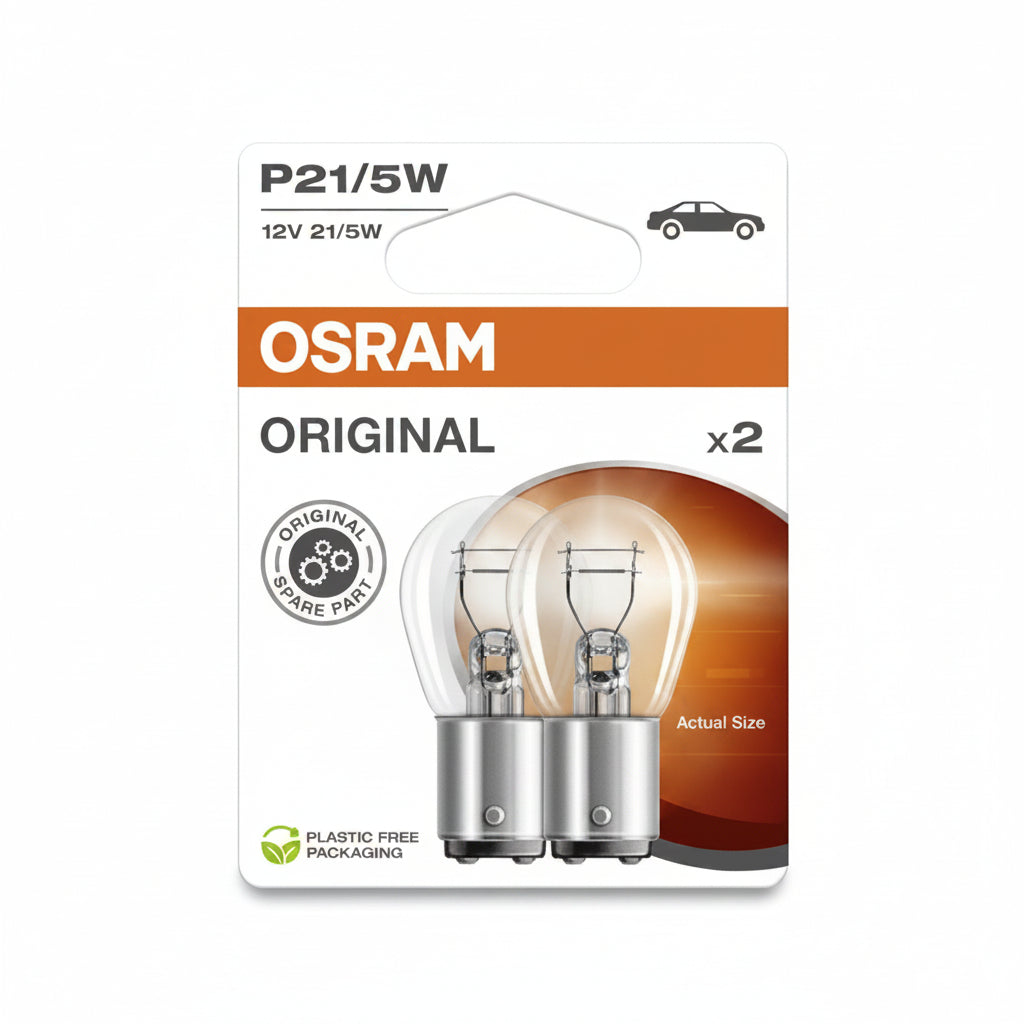 OSRAM CP.LAMPADE P21/5W 12V 21/5W   ORIGINAL LINE BAY15D
