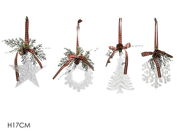 G.Natale Appendino Decorativo Natale H17Cm 4Ass