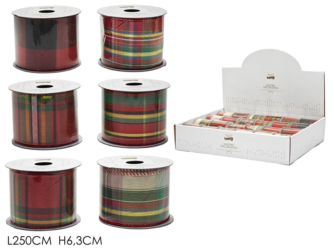 G.Natale Nastro 250X6.3Cm 6Ass In Display