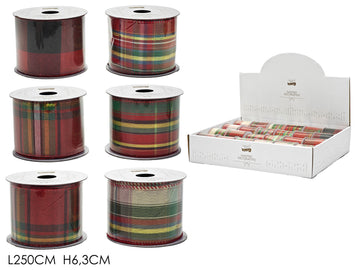 G.Natale Nastro 250X6.3Cm 6Ass In Display