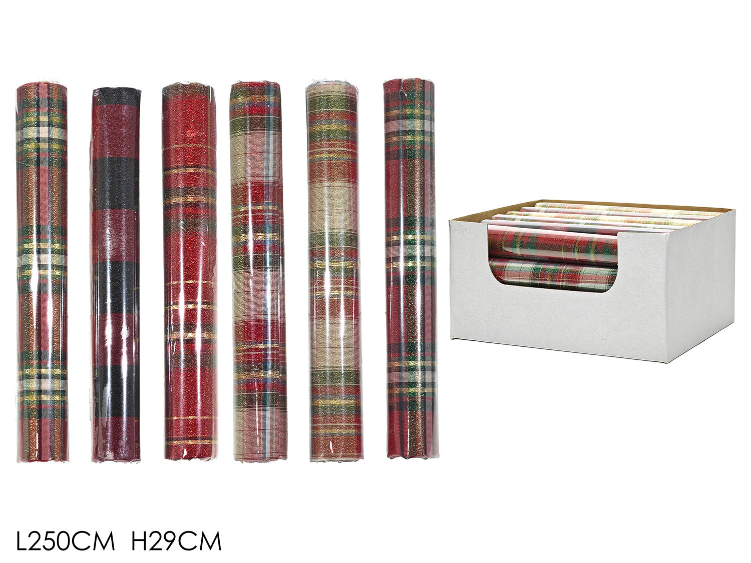 G.Natale Drappo 250X29Cm 6Ass In Display