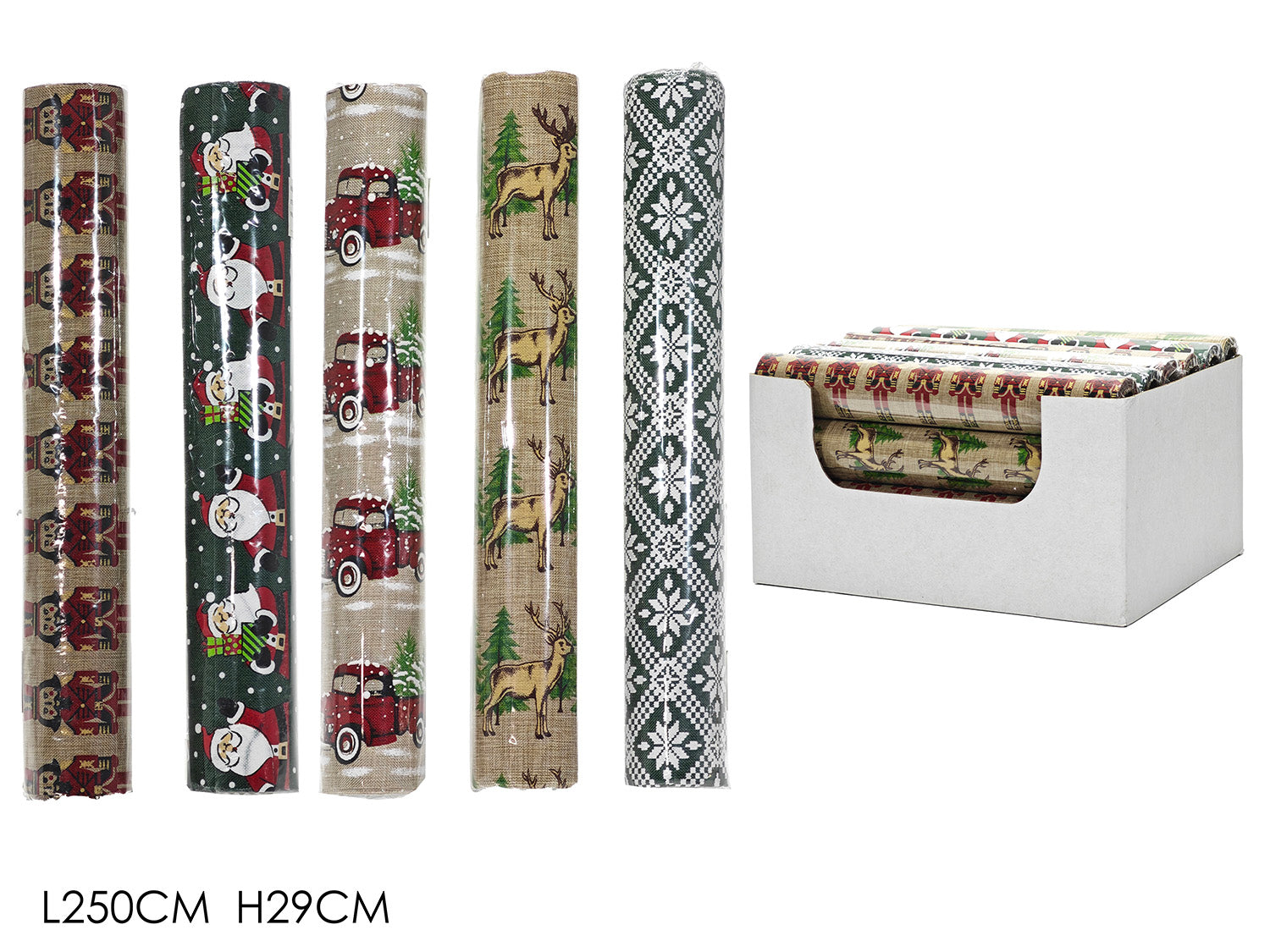 G.Natale Drappo 250X29Cm 6Ass In Display