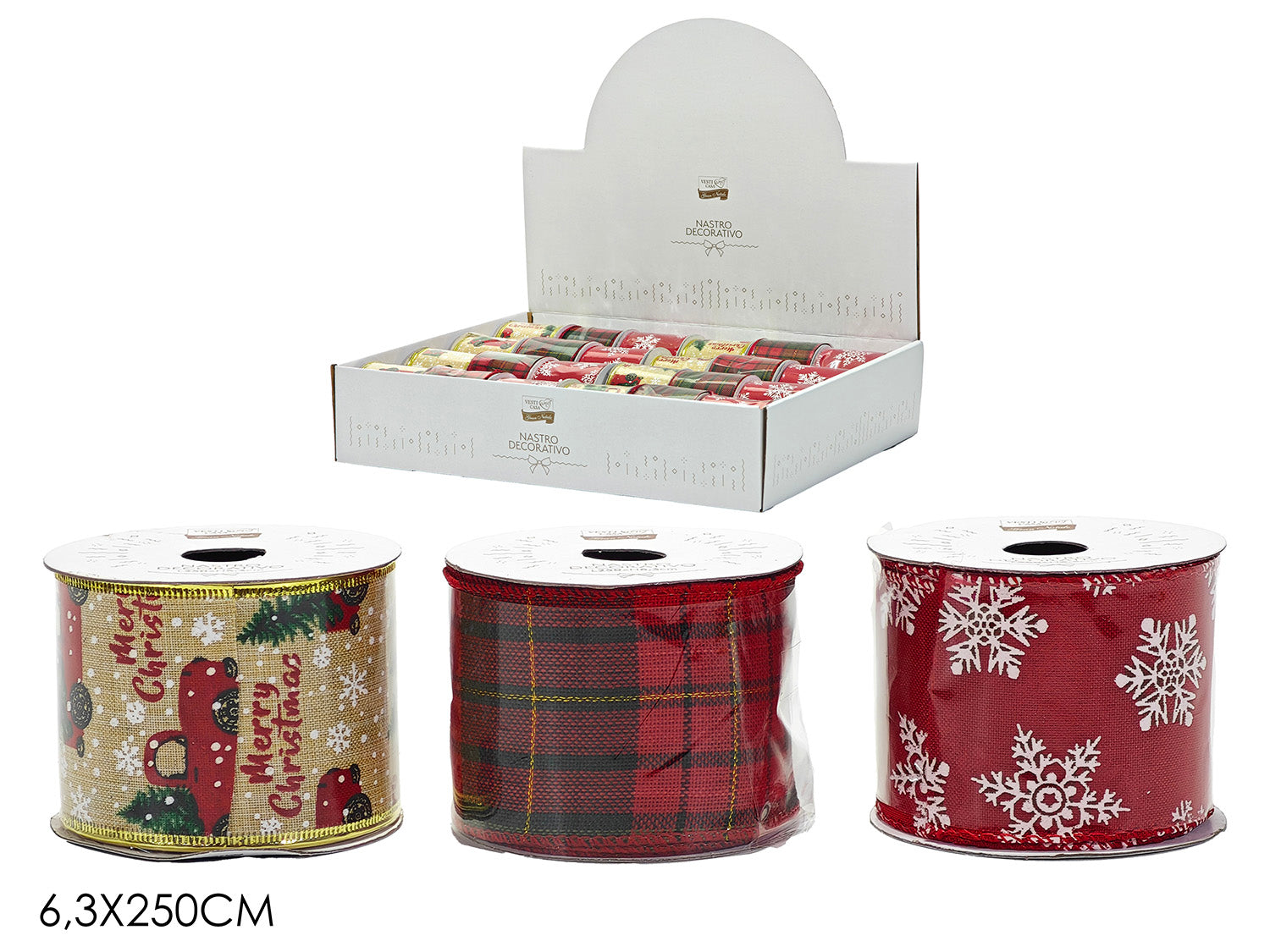 G.Natale Nastro 6.3X250Cm 3Ass In Displ.