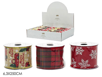 G.Natale Nastro 6.3X250Cm 3Ass In Displ.