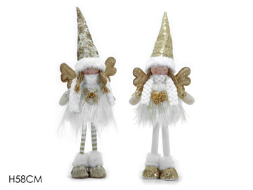 G.Natale Angelo In Piedi  H58Cm Oro 2Assortimenti casuale