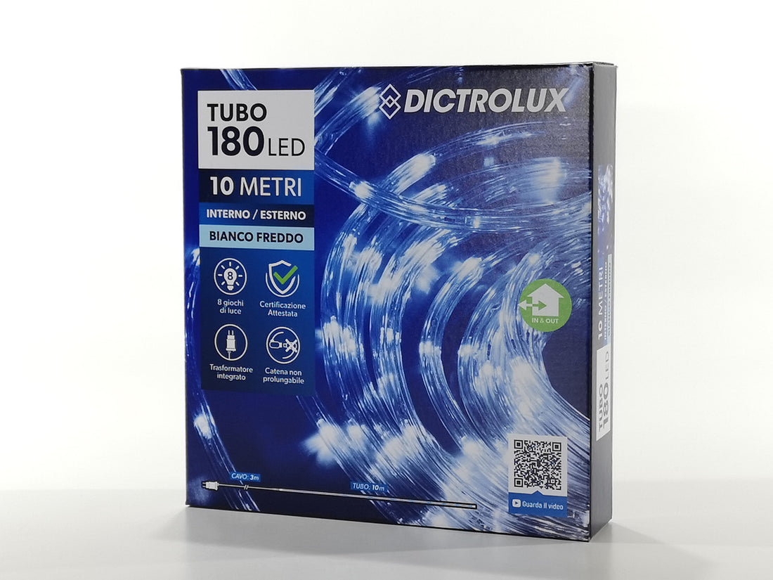 G.Natale Tubo Led 10Mt X Int/Estprog. Ghiaccio