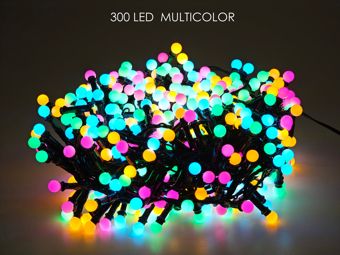 G.Natale 300 Led Cherry Multic. Cavo Gr. Progr