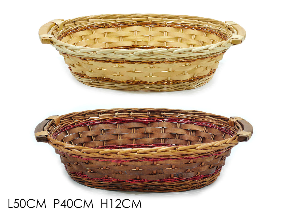 G.Natale Cesta Ovale 50X40 Cm 1 pz