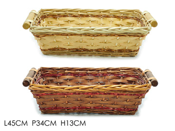 G.Natale Cesta Rettangolare 46X34Cm