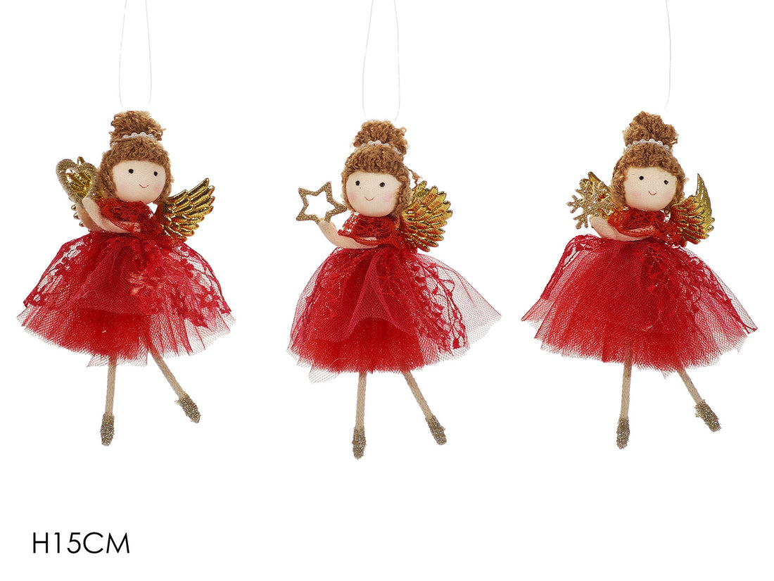 G.Natale App. Angelo Rosso H15Cm 3Ass
