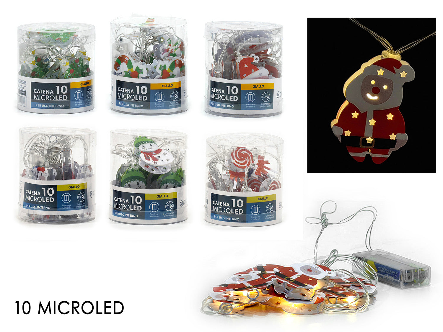 G.Natale Filo Nat. 10 Microled B/O Try Me 6Ass