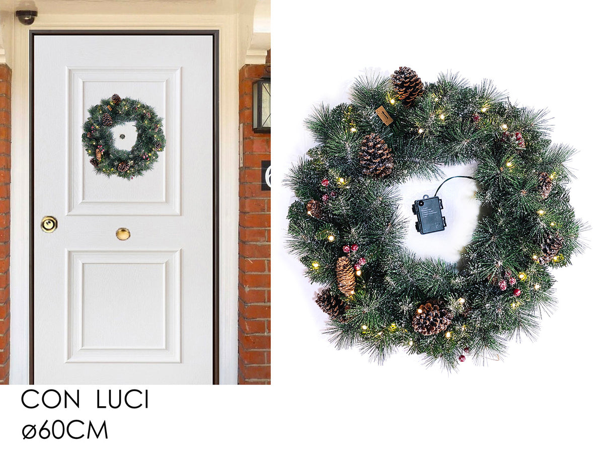 G.Natale Ghirlanda  0Cm/140 Rami Pvc/Pp C/35Led