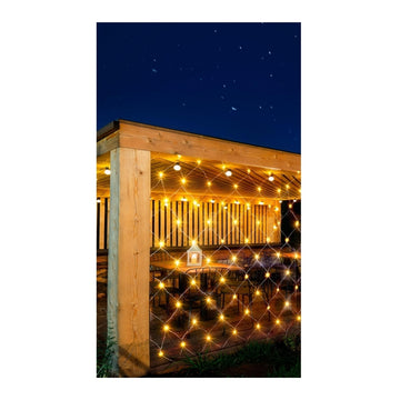 G.Natale Rete 160 Led 3.2Mt X 1.5 Mt H Bianco Caldo