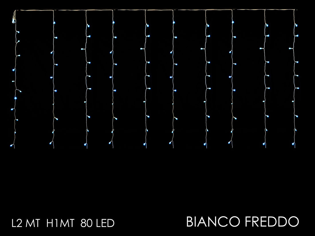 G.Natale Tenda 2Mt X 1Mt Prol.80Led B.Freddo
