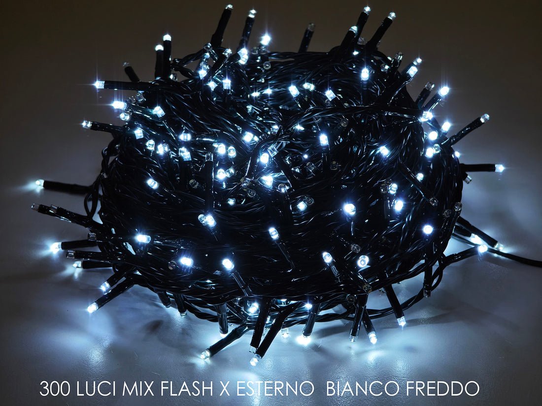 G.Natale 300 Luci Mix Flash X Est. B.Freddo