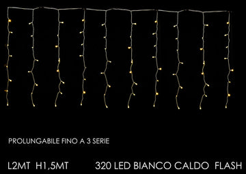 G.Natale Tenda 2Mt X1.5Mt H C/320 Led Mix Flash P