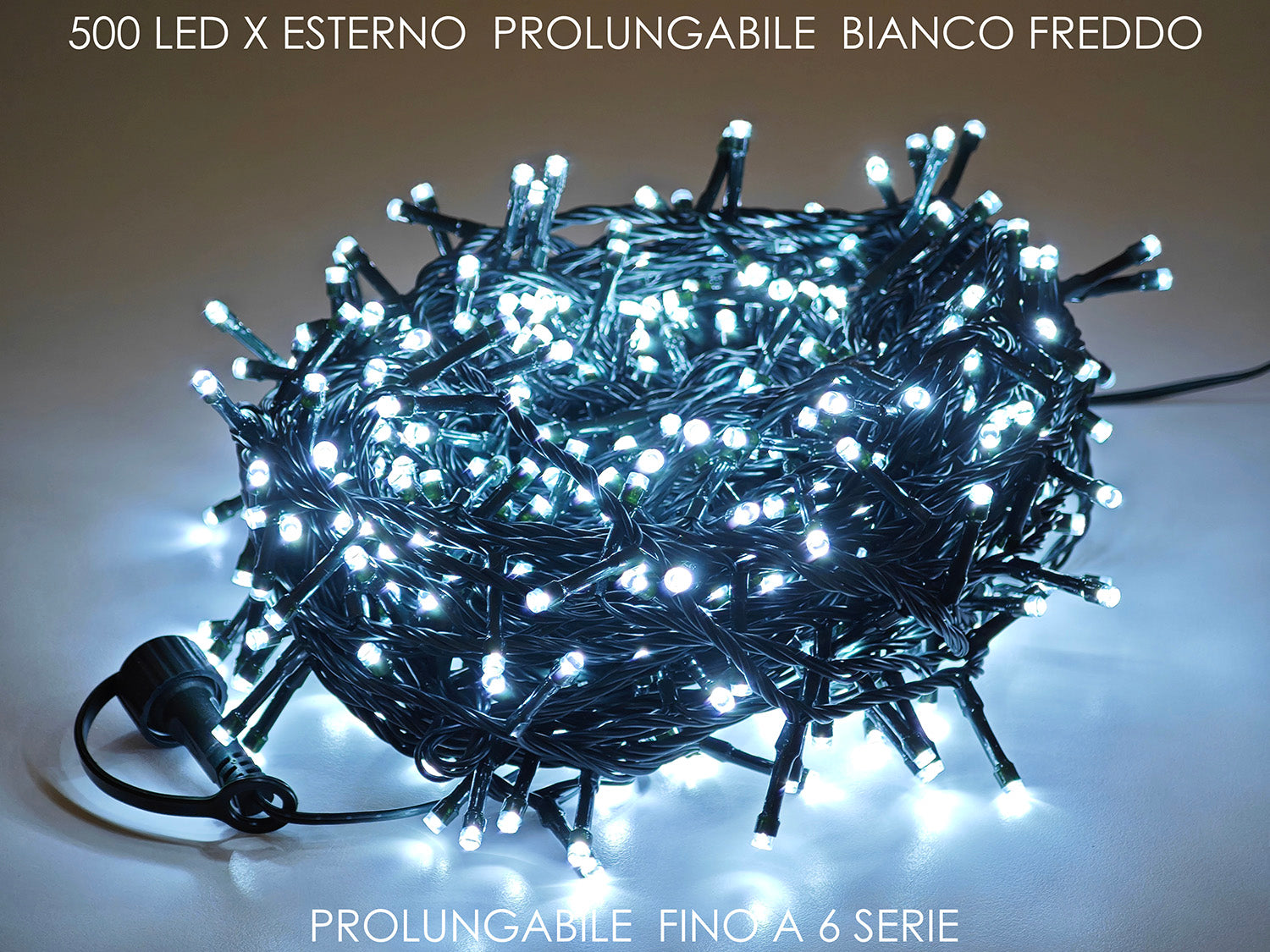G.Natale 500 Led X Est. Prolungabile B.Freddo