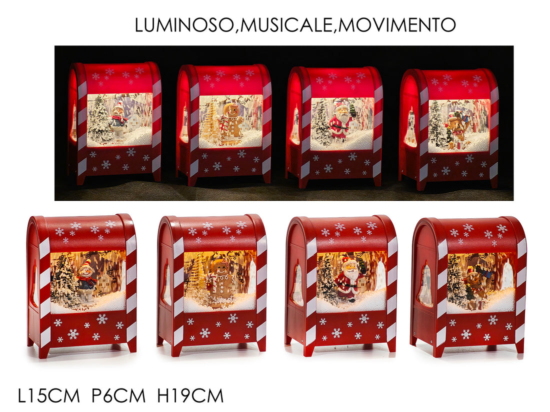 G.Natale Cassette B/O Lu/Suo/Mov H 19Cm 4Ass