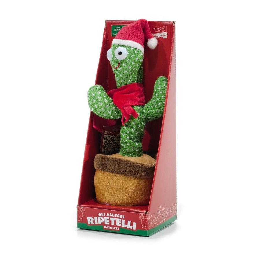 G.Natale Cactus Ballerino Natalizio 32X12 Cm
