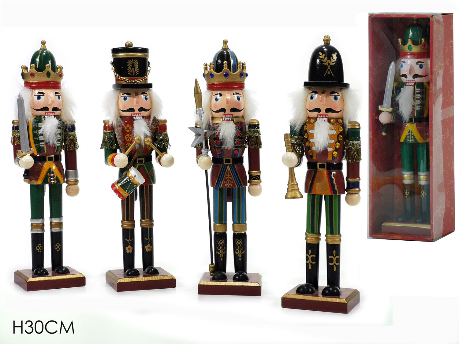 G.Natale Schiaccianoci 30Cm 4Ass