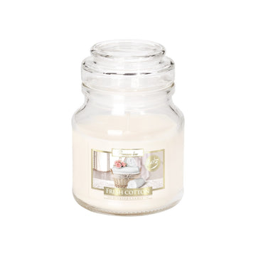 Bispol® - Candela Profumata In Vetro c/Coperchio Fresh Cotton