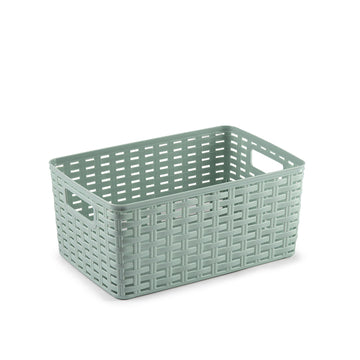 PlasticForte® Cesta Rattan 6L 29X19,5 Cm Surt Vrm