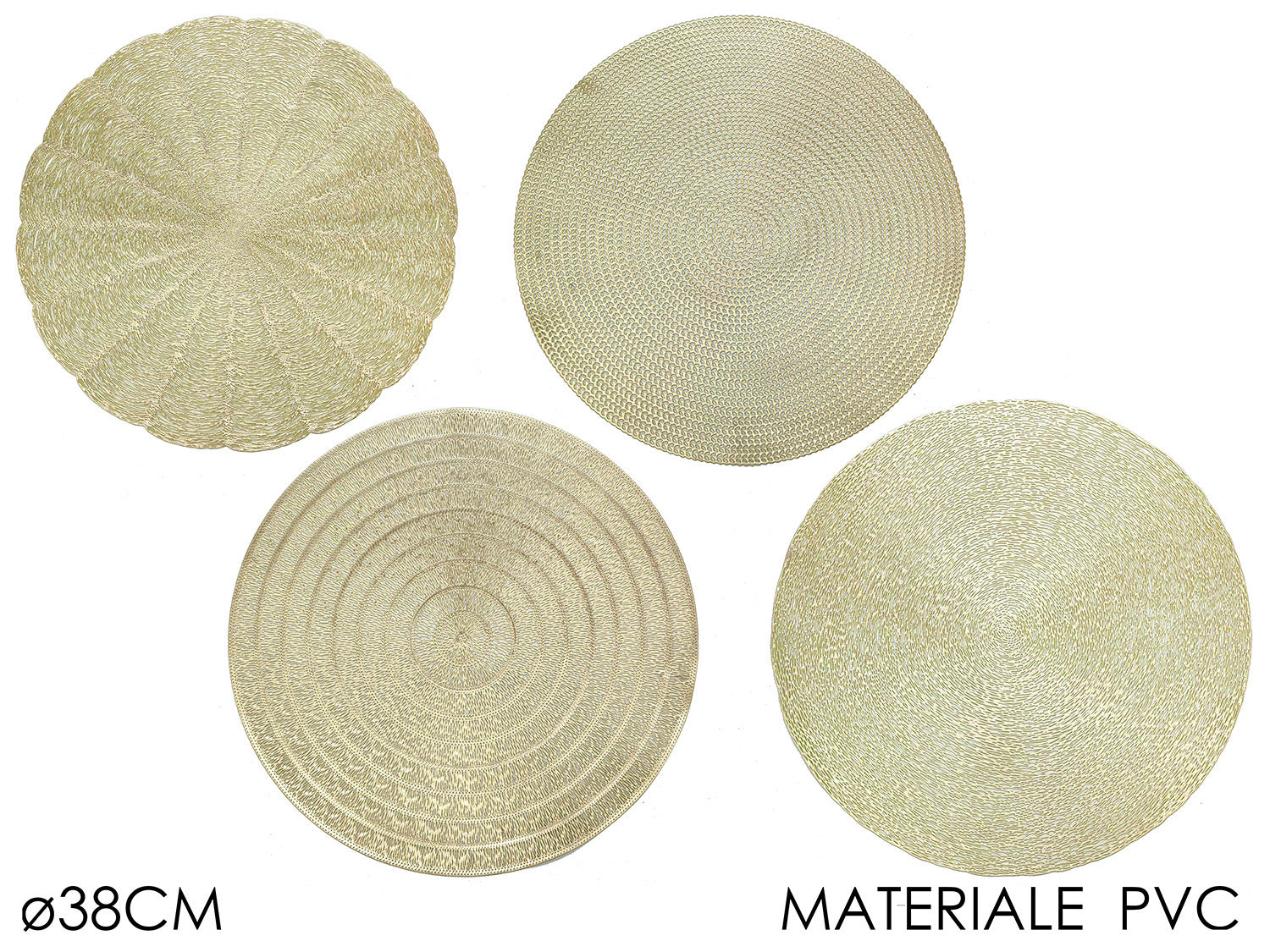 G.Natale Tovaglietta Natale 8Cm Oro 4Ass Display