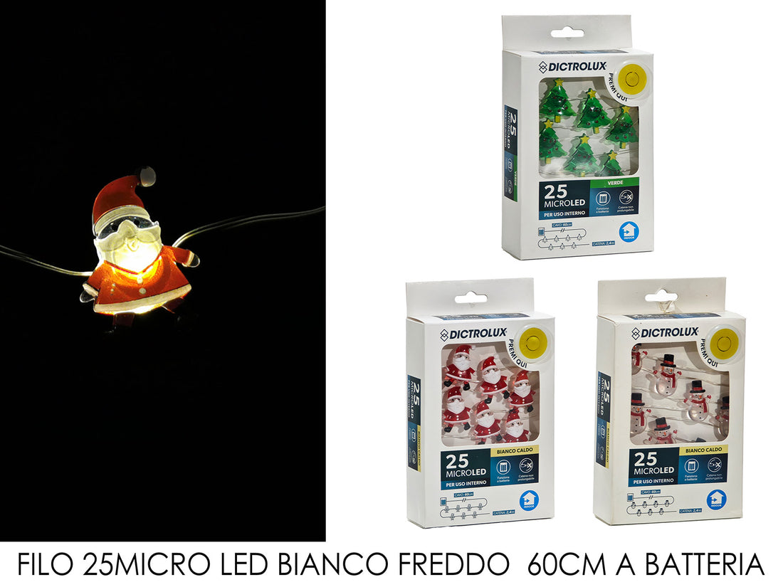 G.Natale Filo Nat.25 Micro Led B/O Try Me 3Ass