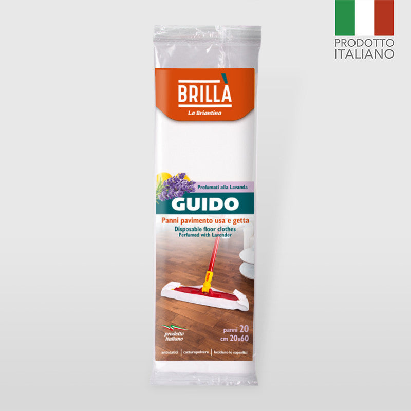 Brillà - Panni Pavimenti Guido 20Pz. Lavanda